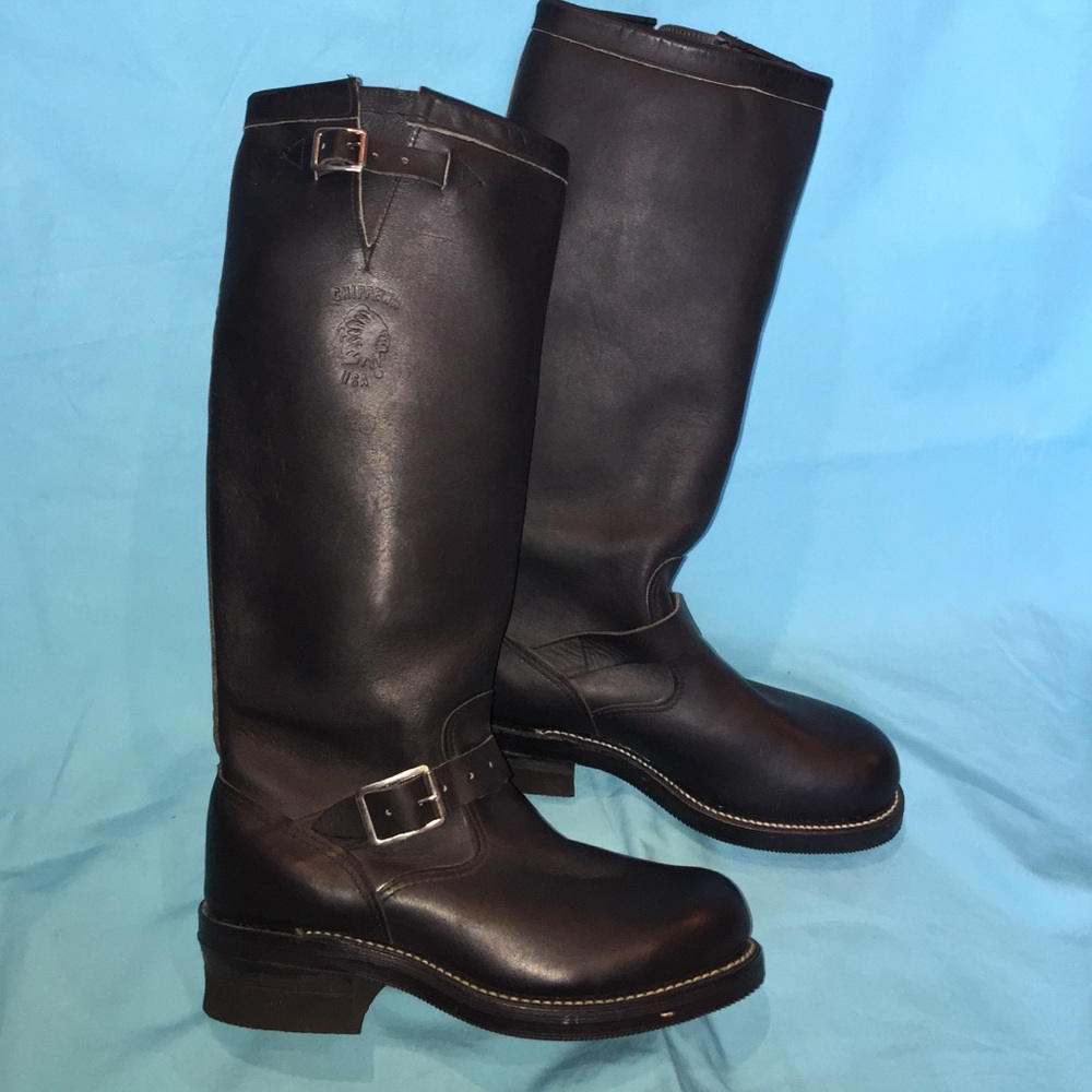 COPY - Chippewa unisex motorcycle boots.